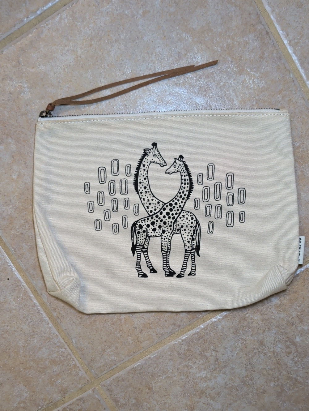 FEED Projects White Giraffe Pouch